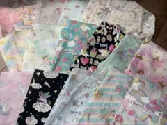 はぎれ 生地 ユニコーン　ゆめかわ　カットクロス パッチワーク
