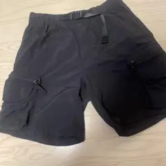 GU ブラック カーゴショートパンツ S