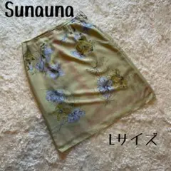 定価16,000円新品Sunaunaスーナウーナひざ丈スカート花柄Lサイズ