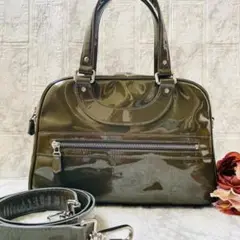 極美品✨ジャックルコー リスボン ハンドバッグ トートバッグ 2way エナメル