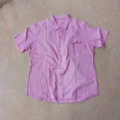 ピンク 半袖シャツ Lサイズ