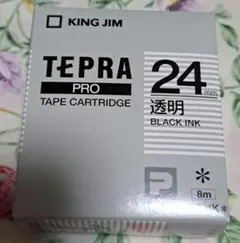 テプラテープ 透明 24mm(KING JIM)