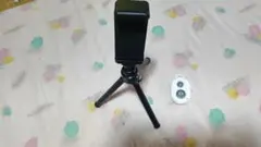 スマートフォン用三脚とリモコン