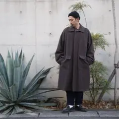 定価¥52800 EVCON WOOL STAIN COLLAR COAT