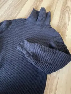UNITED ARROWS ニットワンピース 濃紺 美品