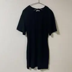 H&M エイチアンドエム　Tシャツ　ワンピース　膝丈　ブラック　早い者勝ち
