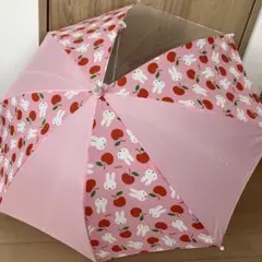 ⭐︎早い者勝ち⭐︎ ミッフィー 子供用 リンゴ柄雨傘 40cm 手開き 透明窓