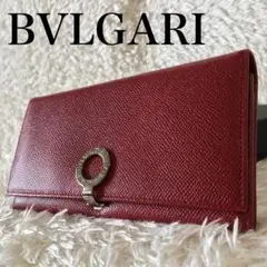 BVLGARI ブルガリ 財布 レッド シルバー リング レディース 美品
