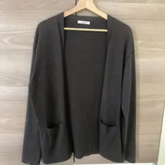 グレー ニットカーディガン オープンフロント　UNITED ARROWS