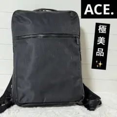 極美品✨ エース　ガジェダブル　ヘザー　ビジネスリュック　撥水　62982 黒