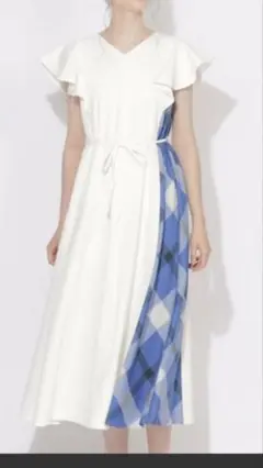 CBクレストブリッジ ラッフルスリーブワンピース