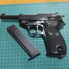 ABS製ジャンクガスガンワルサーP38ミリタリー　マルゼン／ウェスタンアームズ WA ワルサーP.38 コマーシャルモデル ビンテージ エアガン レビュー