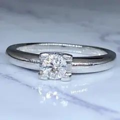 高品質グレード ダイヤモンドリング Pt900 D0.224ct