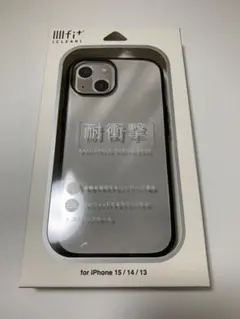 iPhone 15/14/13用クリアケース　グルマンディーズ　IIIIfit