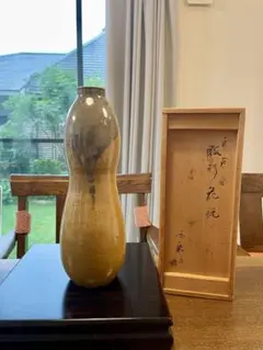瓢箪 掛花入れ 茶道具 古美術 古道具 アンティーク 古美術商 草場】 唐物 手付籠 籠 茶道具 花生