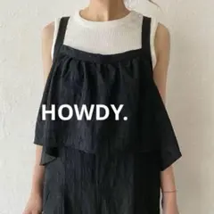 【HOWDY.】コットンジャガード オールインワン サロペット コットン100%