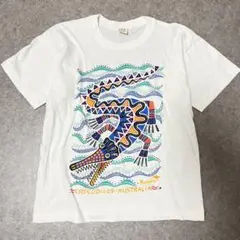 90s KOALA クロコダイル ラバープリントTシャツ S オーストラリア製