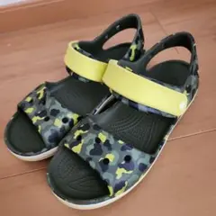 crocs 迷彩柄 サンダル/21cm