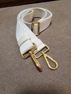 プラダ ショルダーストラップ カナパ 白 ゴールド金具
