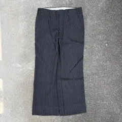 -80s?JAPAN VINTAGE　ストライプパンツウールスラックス　YZIP