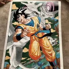 【鳥山明の世界】複製原画 B4サイズポスター　ドラゴンボール　悟飯・悟空・ブルマ ドラゴンボール 複製原画 B4サイズ 鳥山明の世界 孫悟空 - メルカリ