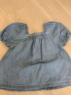 GAP デニム 半袖ブラウス