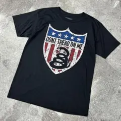 【USA製】 DON'T TREAD ON ME Tシャツ ブラック Mサイズ