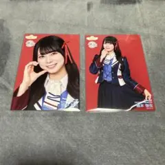NMB48 チューストライク赤背景 生写真 龍本弥生コンプ