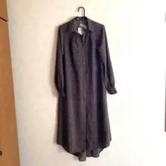 最終お値下げ⭐️DOU DOU 柄　シャツワンピース　Mサイズ
