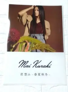 新品 未使用 倉木麻衣 クリアファイル 君 想ふ 春夏秋冬