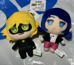 ミラキュラス　レディバグ&シャノワール　デフォルメぬいぐるみ　マリネット
