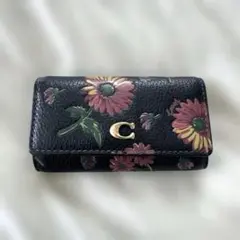 COACH キーケース フローラルプリント