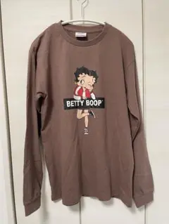 ベティ・ブープ 長袖Tシャツ ブラウン