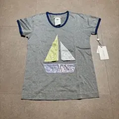 United bamboo Tシャツ　グレー　青　リンガー　新品未使用