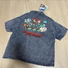 新品トイストーリーキッズ半袖Tシャツ100cm子供用デニムシャツ