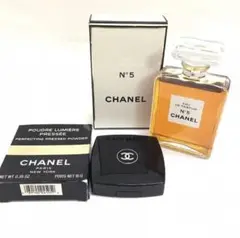 CHANEL香水No.5ガラス瓶 100ml ファンデーション コンパクトケース