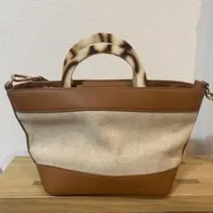 アクリルハンドルショルダーバッグ