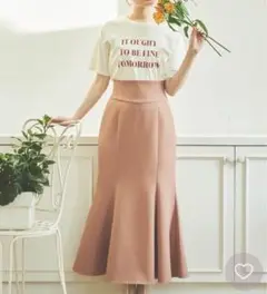 ノエラ❤️ワイドウエストマーメイドスカートオレンジ13,200円タグ付き新品☆