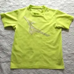 お買い得　蛍光グリーン ＭＩＺＵＮＯロゴ Tシャツ 160㎝Ladiesでも⭕