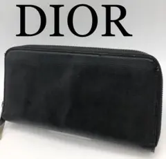 DIOR ブランド ブラック 長財布 ファスナー トロッター メンズ レディース