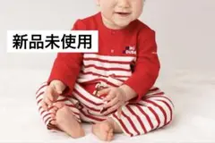 ミキハウス　ボーダーロンパース