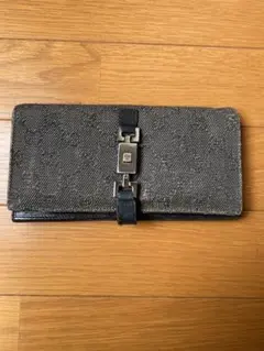 グッチ 長財布 ジャッキー GG キャンバス ブラック