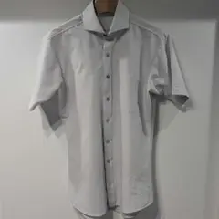 ORIHICA スーパーノンアイロン 半袖シャツ ライトグレー M39
