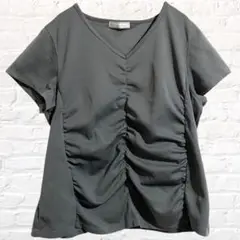 AllerBienSPORTS 半袖 Tシャツ ギャザー スポーツウェア ヨガ