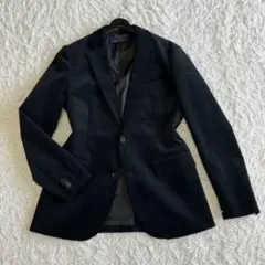 ◎美品 ナノユニバース ダメリーノ コーデュロイ ジャケットM 黒 刻印ボタン1
