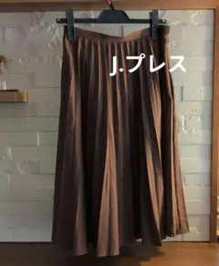 【即購入可◎】J.プレス　キャメルのアコーディオンプリーツスカート