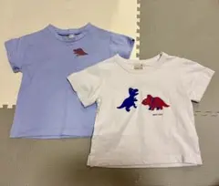 プティマイン　半袖　Tシャツ　90cm 恐竜　2枚セット