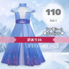 訳36★110cm エルサドレス 半袖 ディズニープリンセス アナ雪2