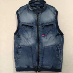 ワークマン　空調服　BlueB　デニムノースリーブベスト 3L
