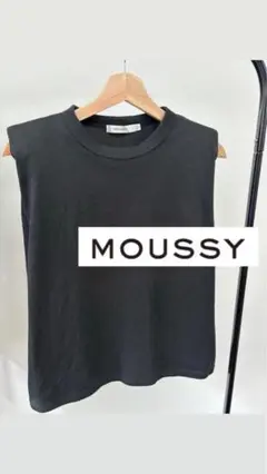 美品　MOUSSY チャコールグレー ノースリーブ トップス